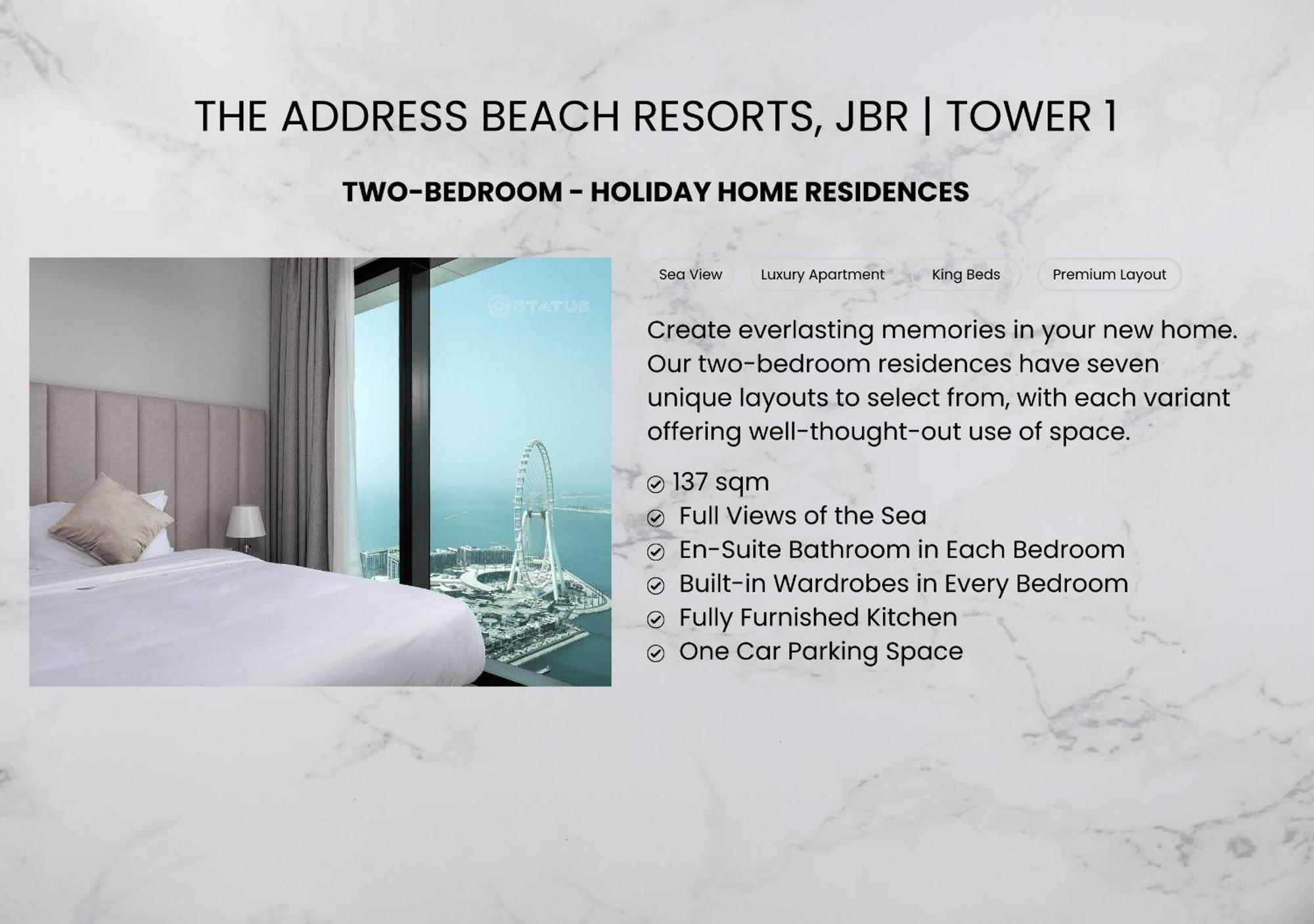 The Address Hotels, Jbr- 2br Private With Appartamento